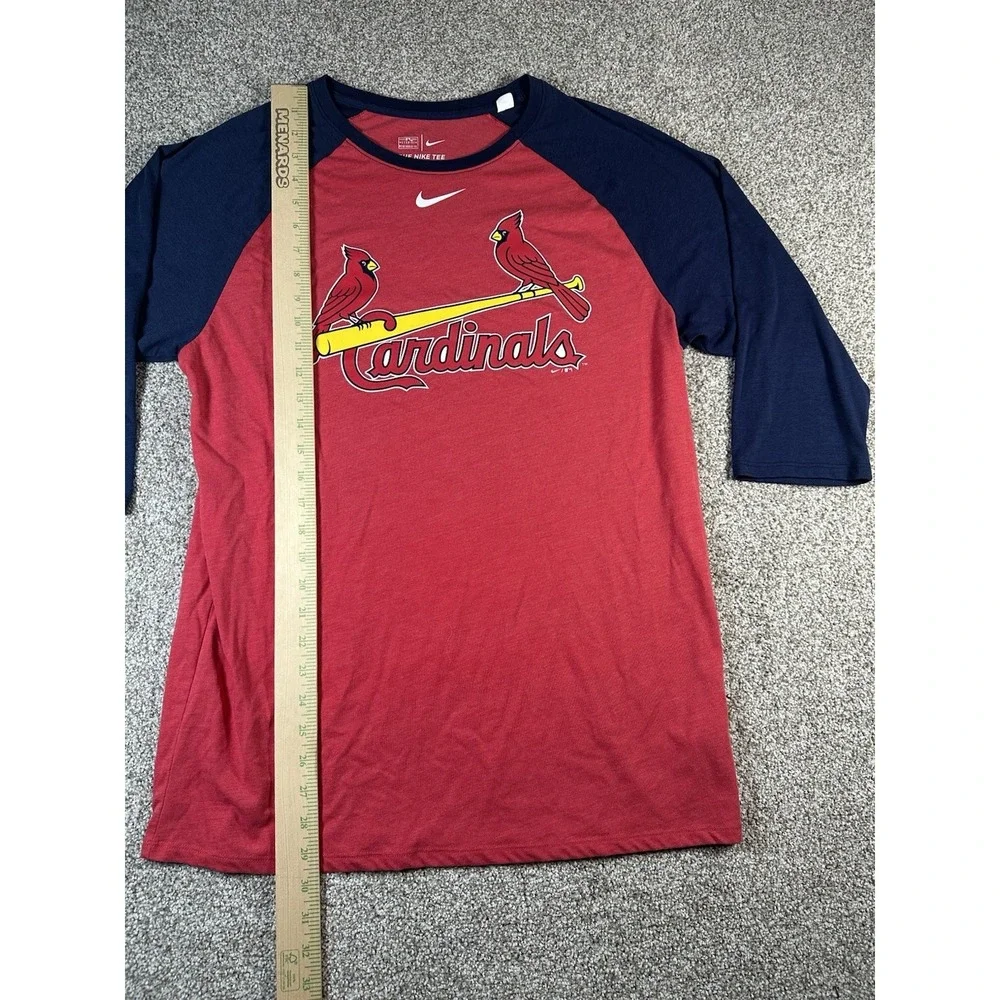 The Nike Tee MLB St. Louis Cardinals 3/4 Sleeve Baseball Tee Men's Size L Clean